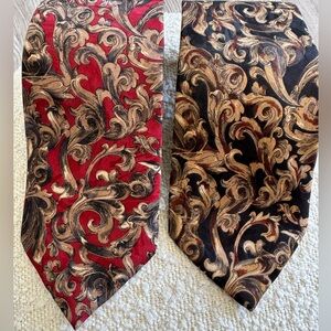 Vintage Milano Elegant Abstract Pattern Ties - 100% Silk